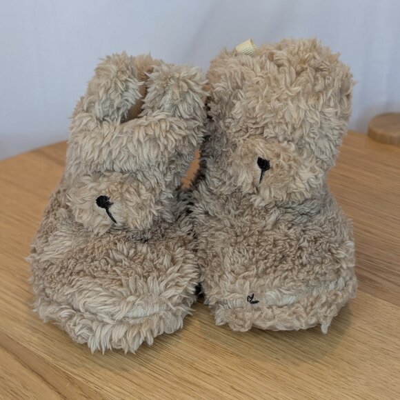 ❤️ 2 for 10 ❤️ Gap Teddy Bear Fluffy Slippers - Picture 2 of 4